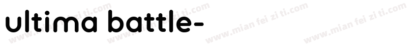 ultima battle字体转换